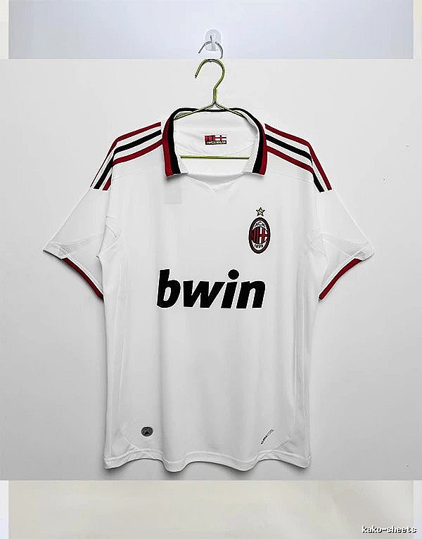 AC Milan Gift Ready Retro soccer jersey Red Black Striped with Standout Detail