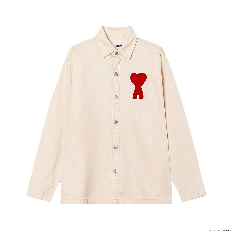AMI Embroidered Love Wind Shirt