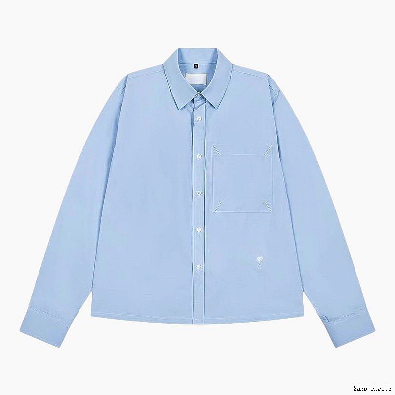 AMI minimalist style light blue shirt