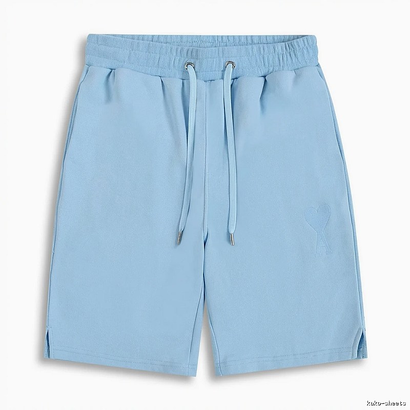 AMI minimalist style light blue shorts