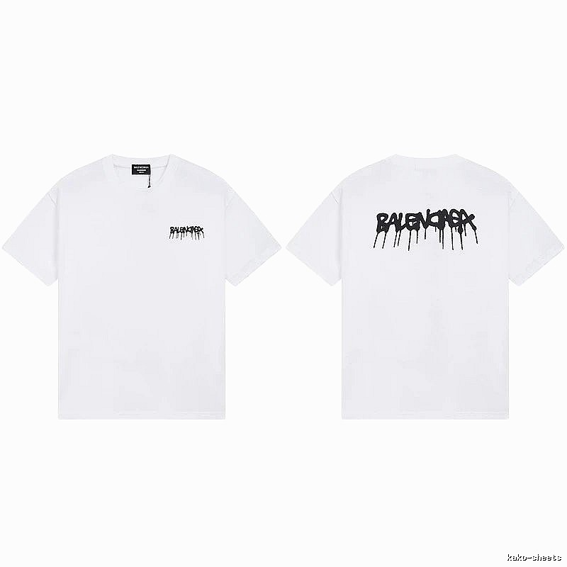 Balenciaga Graffiti Style White T-shirt