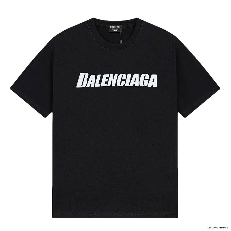 Balenciaga minimalist style black T-shirt
