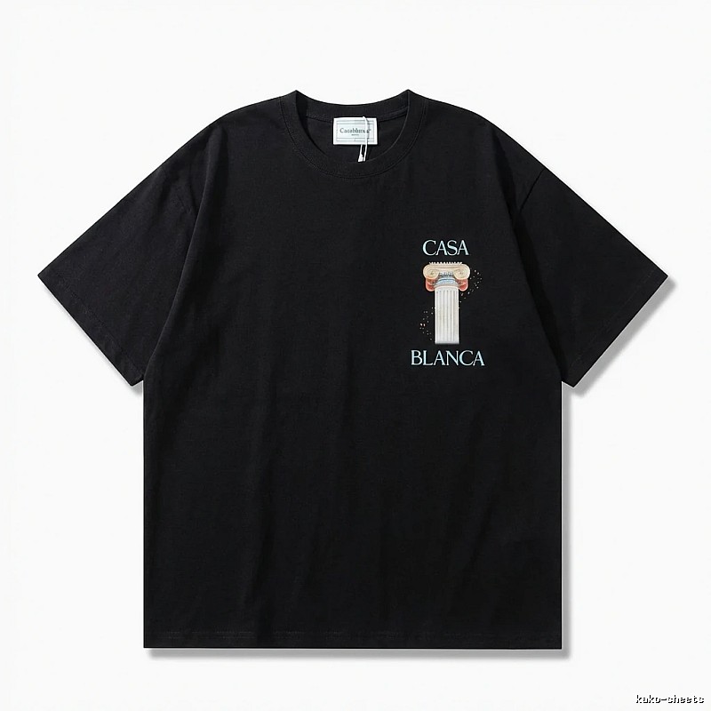 Casablanca Print Retro Black T-shirt