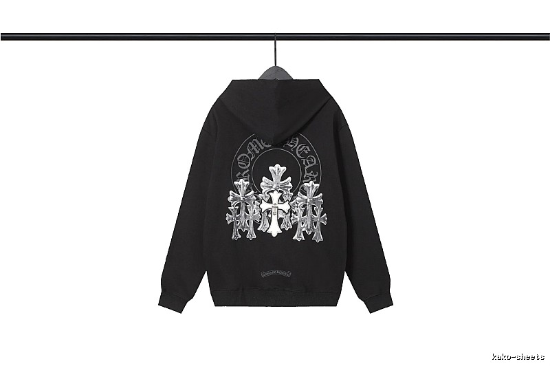 Chrome Hearts 2089-72 Black Cross Graphic Hoodie Easy Pairing