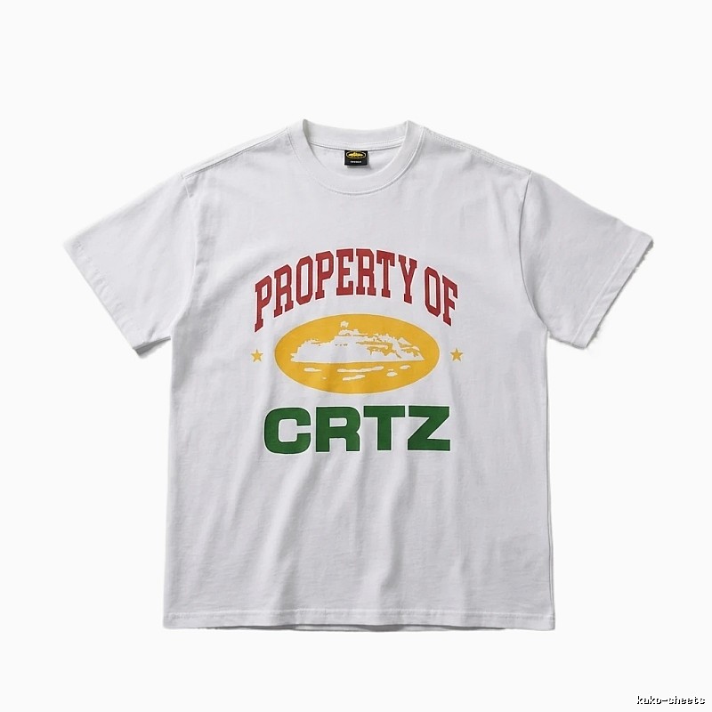 Corteiz PROPERTY Series Trendy and Cool White T-shirts