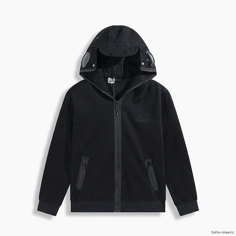 C.P. Functional Style Black Hoodie
