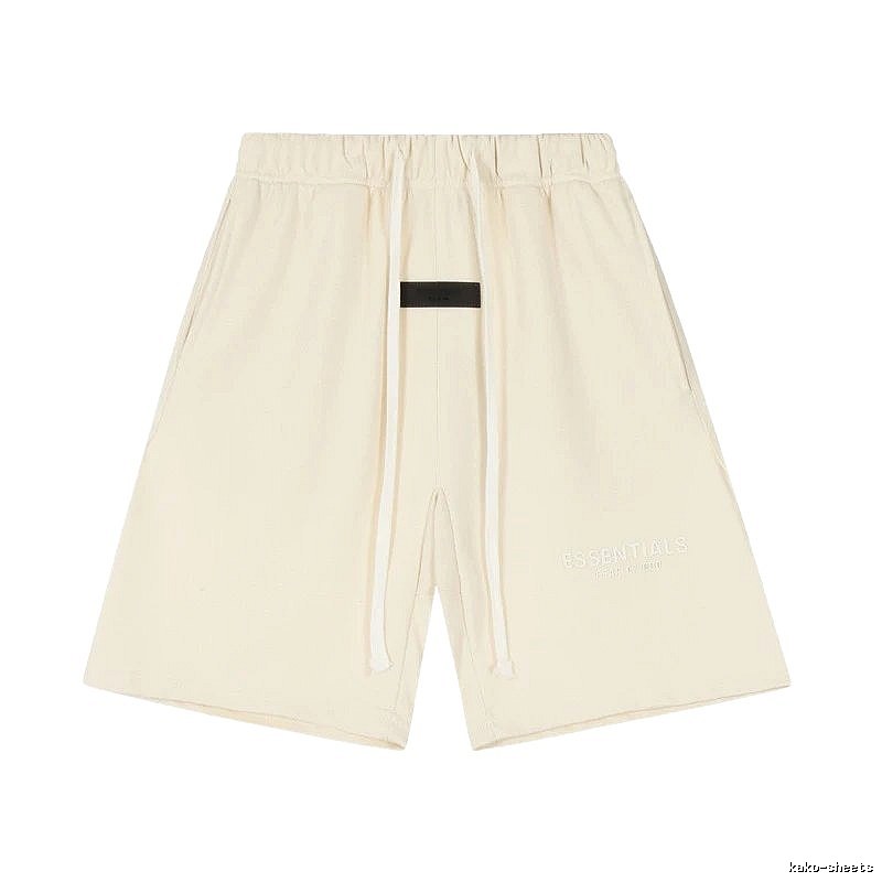 ESSENTIALS minimalist style off-white shorts