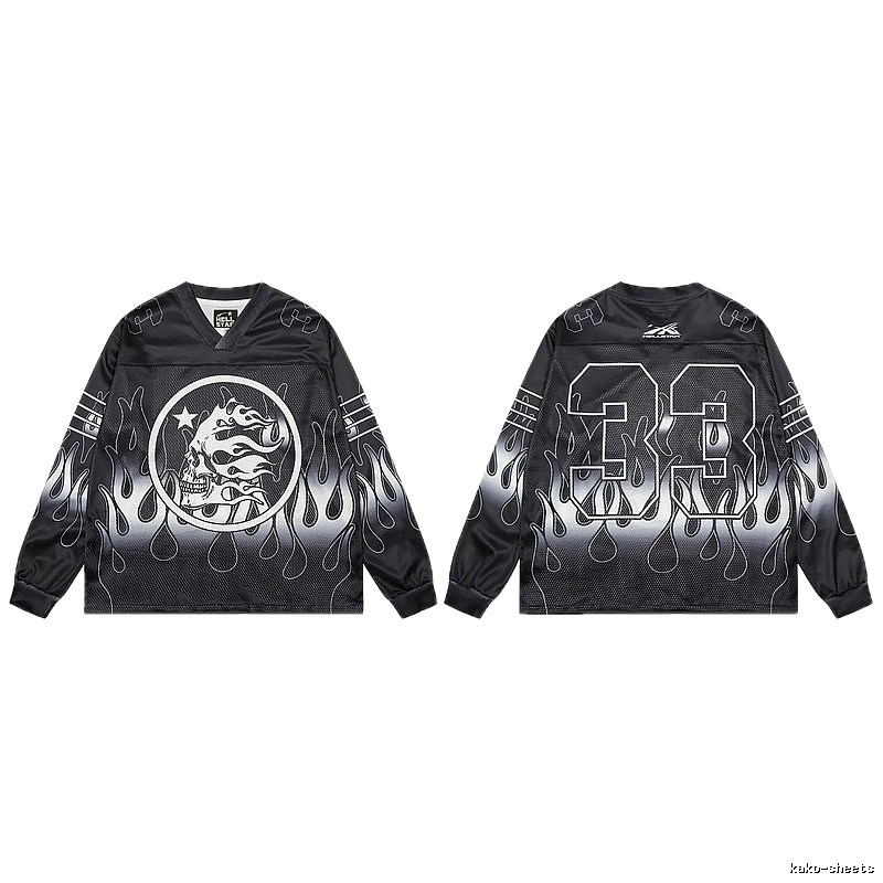 Hellstar Skull Flame High Street Black Jersey