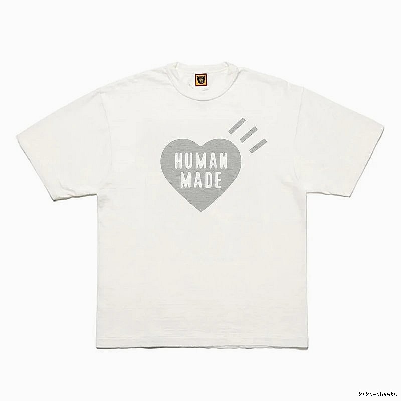 Human Made Statement Heart logo T-shirt Black Green Human for Easy Pairing