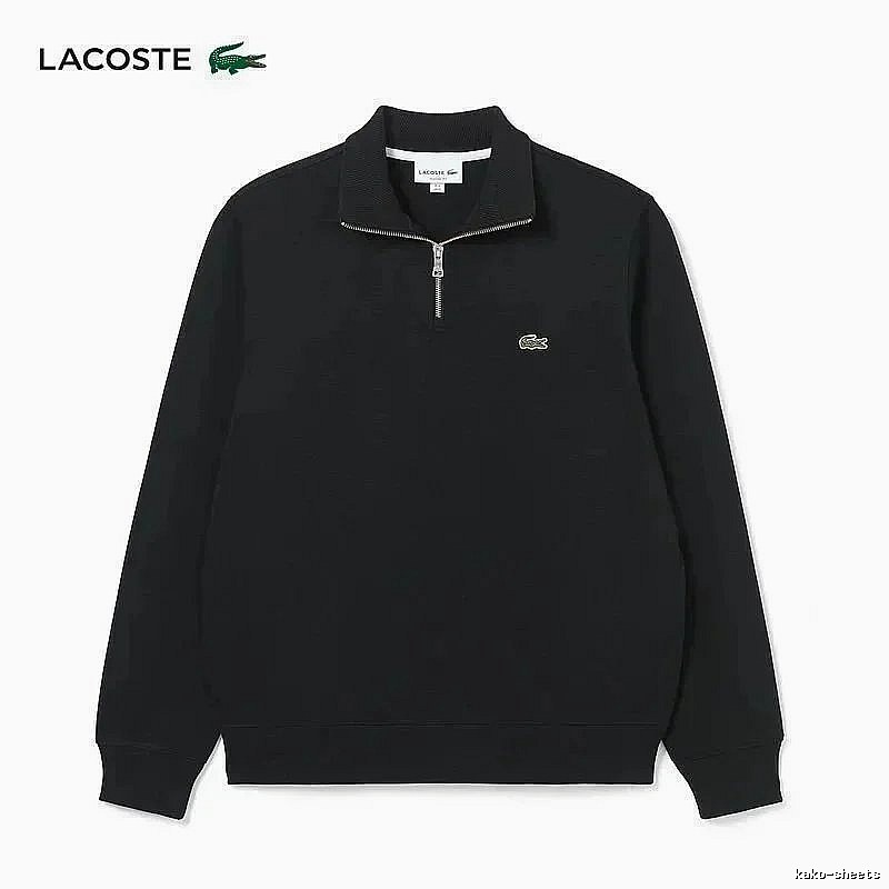 Lacoste Classic Quarter-zip sweatshirt Black Quarter Zip for Daily Styling