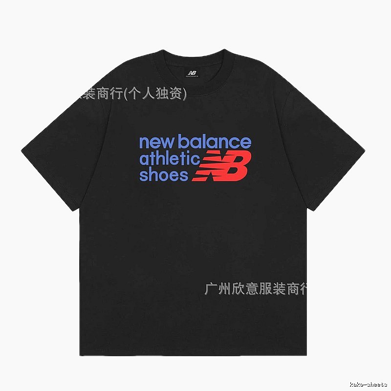 New Balance Sports Casual Style Black Short-sleeve T-shirt