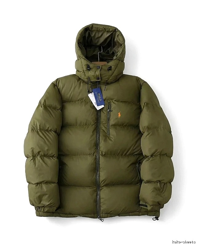Ralph Lauren Polo Military Green Trendy Down Jacket
