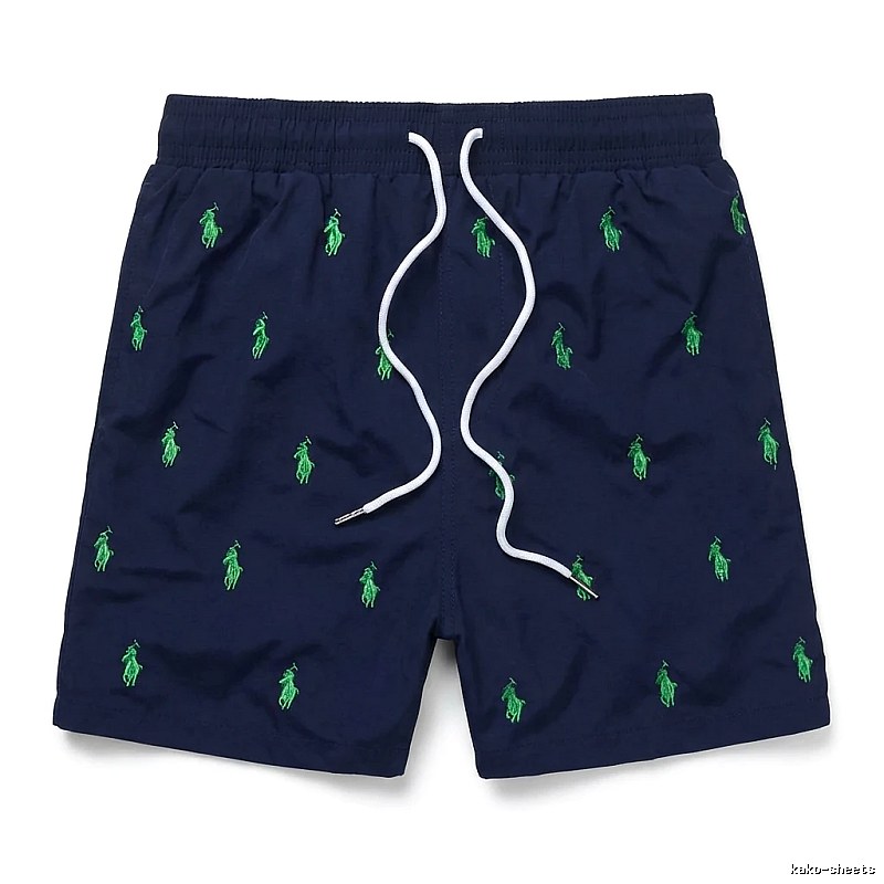Ralph Lauren retro-style dark blue shorts