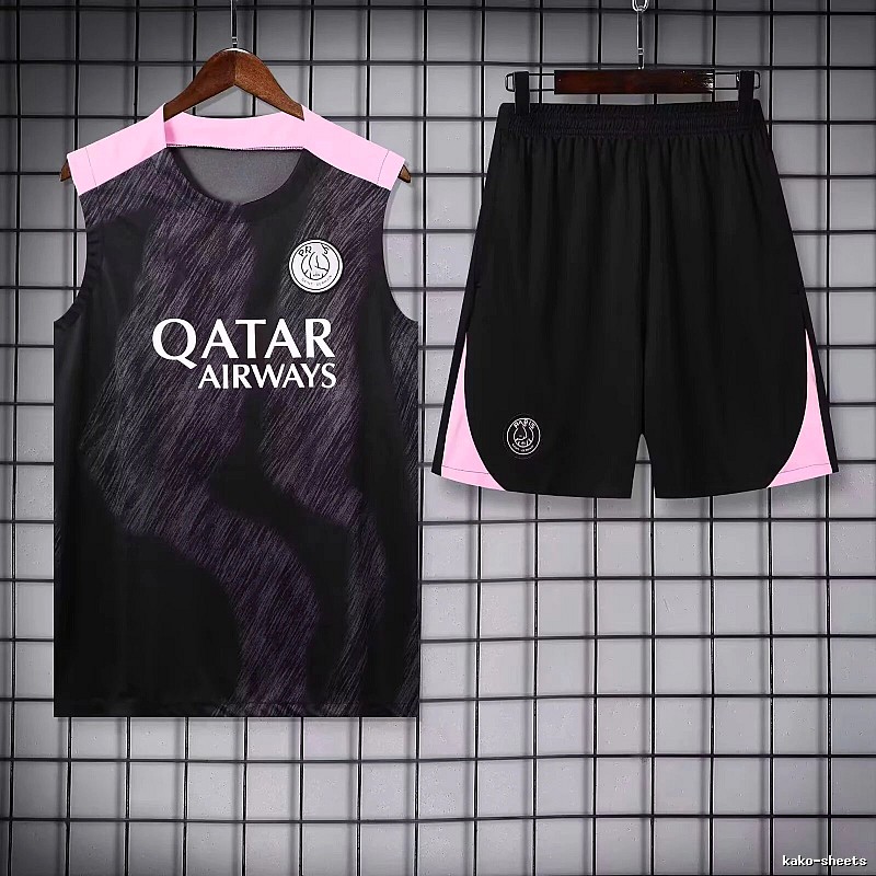 Real Madrid Monogram Training jersey set Navy Sleeveless Top for Casual Outfits
