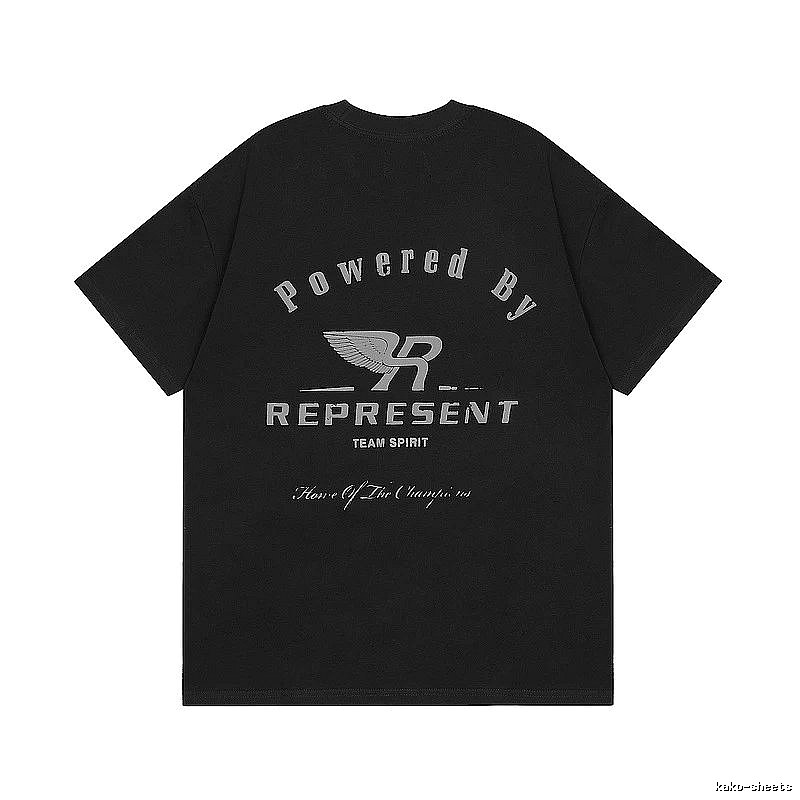 Represent Black Style 825 Owners Club T-Shirt Warm Weather Logo