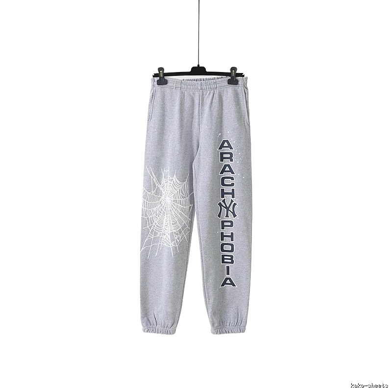 Sp5der Grey Trendy Sweatpants