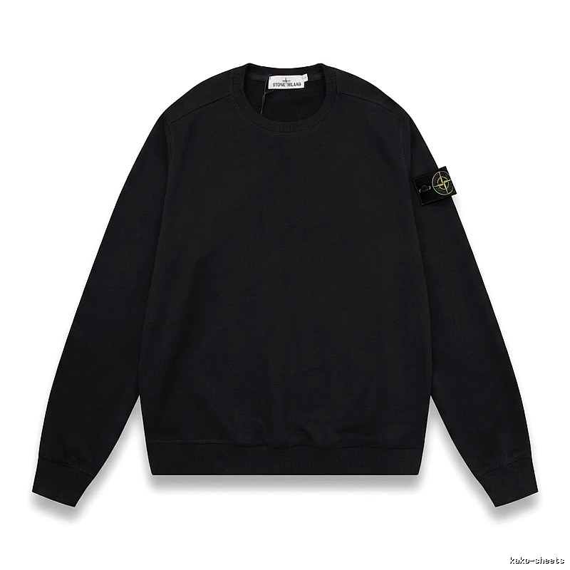 Stone Island basic black sweatshirt