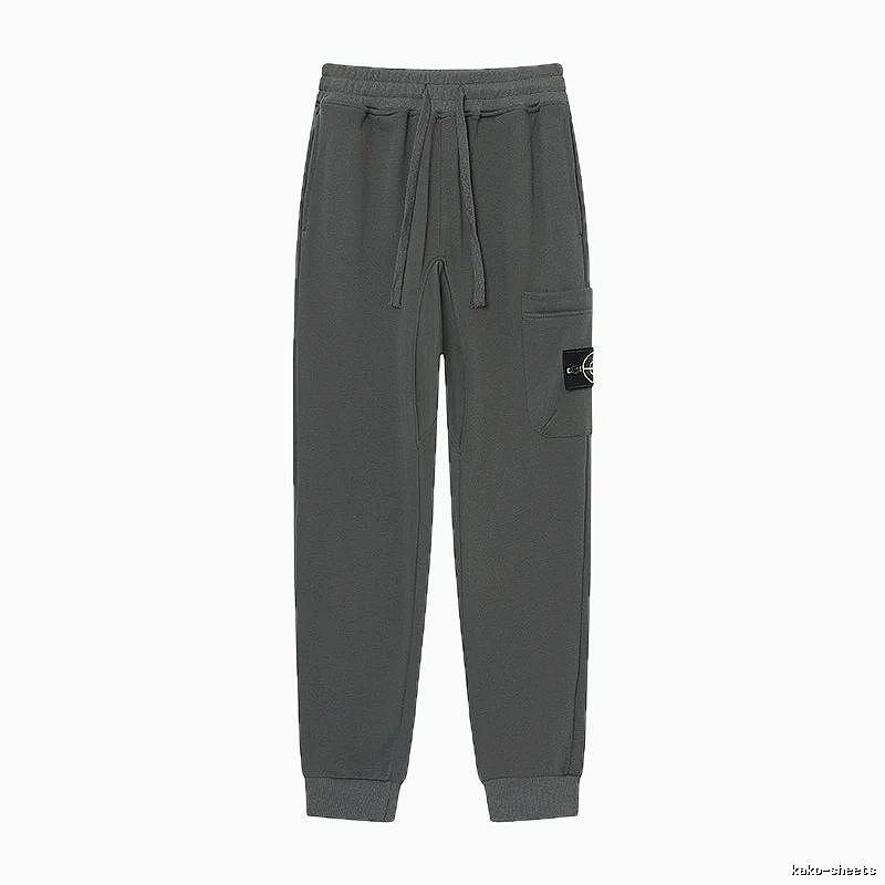 Stone Island Classic Street Style Dark Grey Jogger Sweatpants
