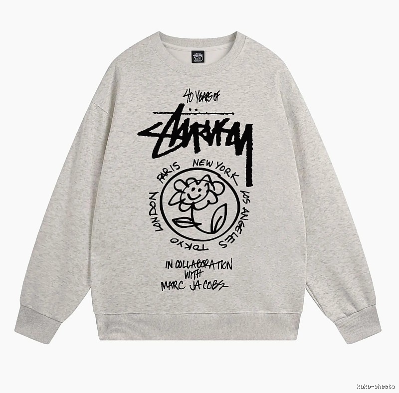Stussy Oatmeal Style 539 Graphic SweatShirt Smart Casual