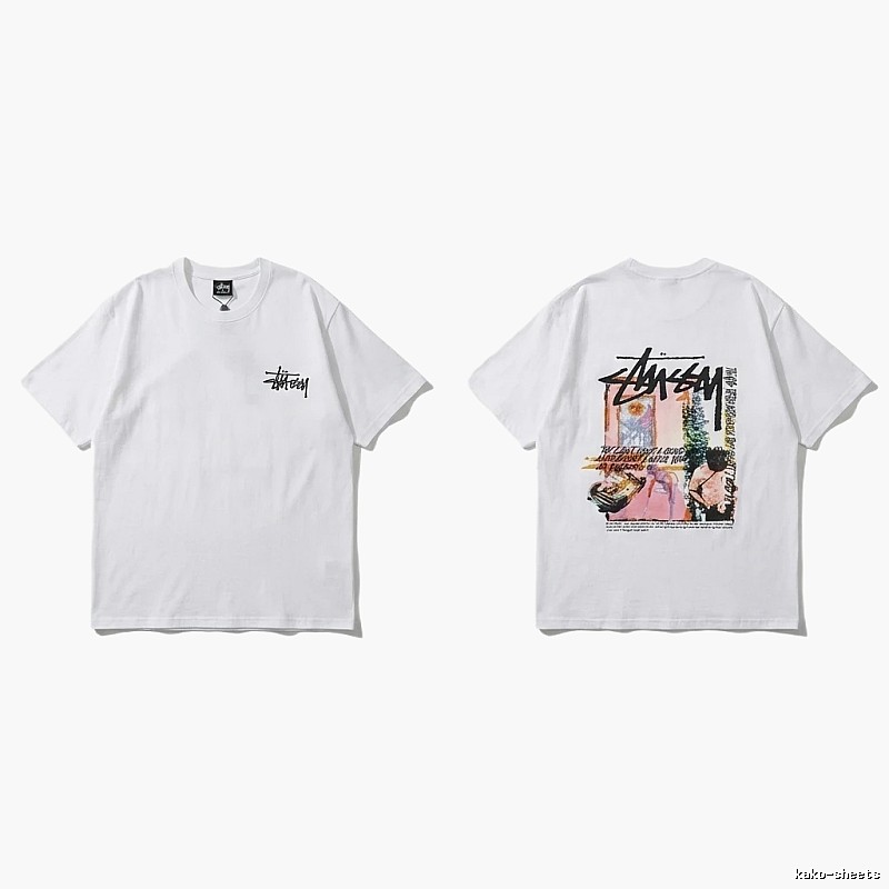 Stussy - printed casual white T - shirt