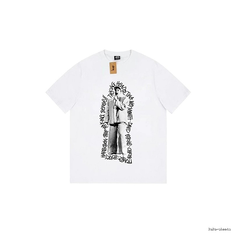Stussy Resort Graphic T-shirt Black White Stussy for Travel Looks