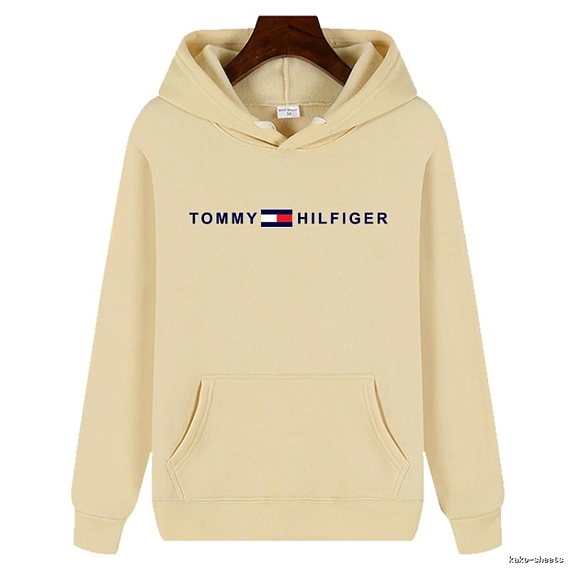 Tommy Hilfiger Patterned Logo hoodie White Tommy Hilfiger with Polished Detail