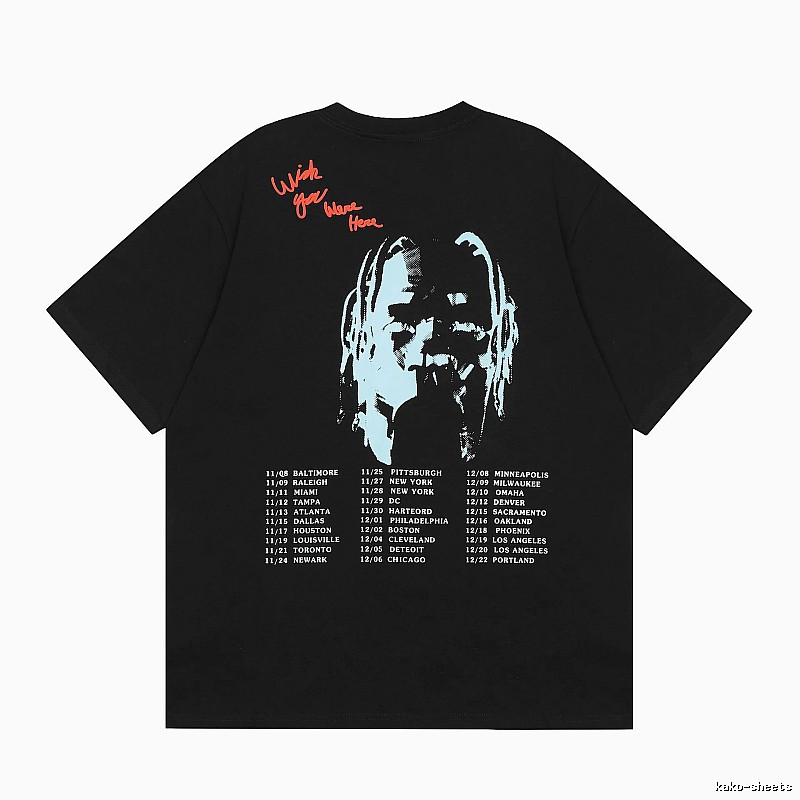 Travis Scott Weekend Graphic T-shirt Brown Travis Scott for Seasonal Looks