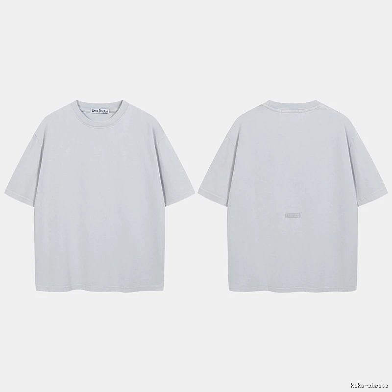 Acne Studios 2090-80 Blue Style Ac908040 Stockholm Logo T-Shirt Relaxed Styling