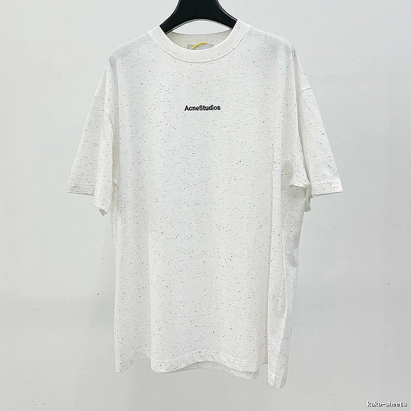 Acne Studios 2090-80 White Style Ac908054 Stockholm Logo T-Shirt Campus Look