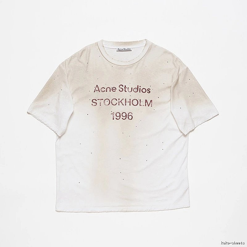 Acne Studios 2090-80 White Style Ac908056 Stockholm Logo T-Shirt Layered Outfit