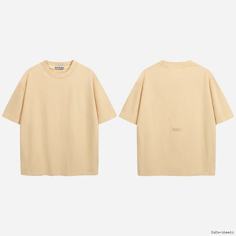 Acne Studios 2090-80 Yellow Style Ac908040 Stockholm Logo T-Shirt Match Day