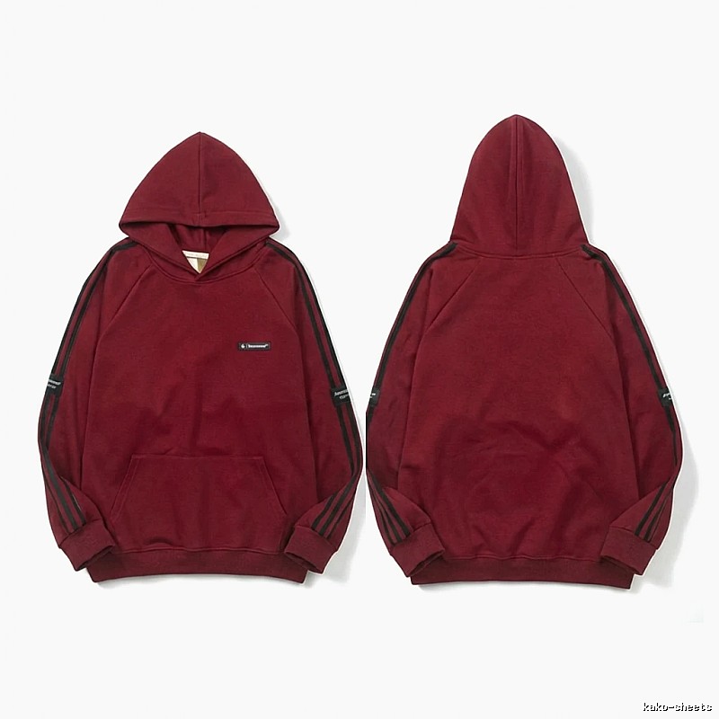 Adidas simple style burgundy hoodie