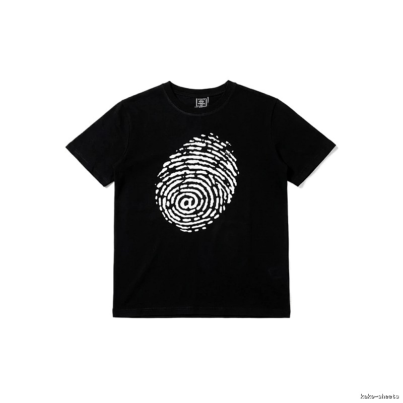 ADWYSD Fingerprint Trendy Black T-shirt