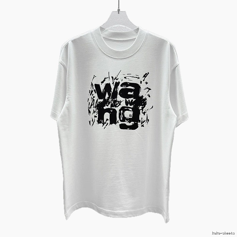 Alexander Wang Graffiti Street Style White T-Shirt