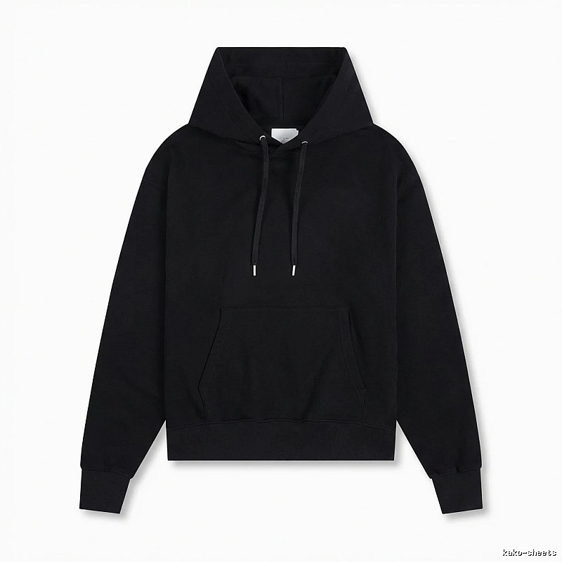 AMI Basic Style Simple Black Hoodie