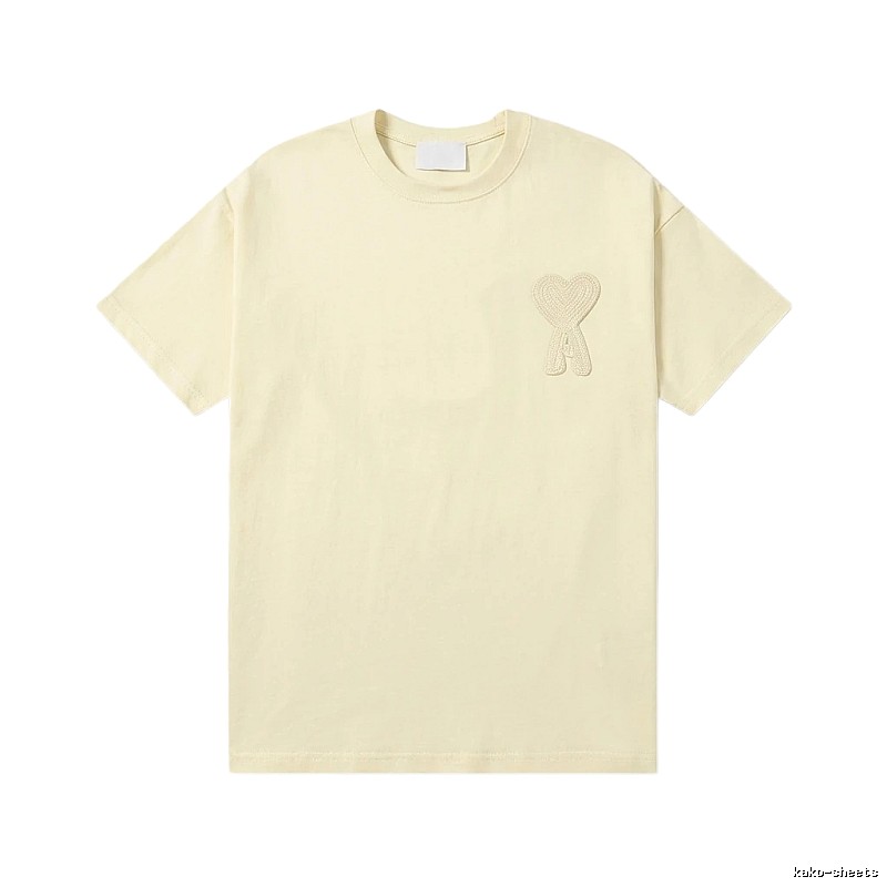 AMI Love Embroidery Simple Style T-shirt
