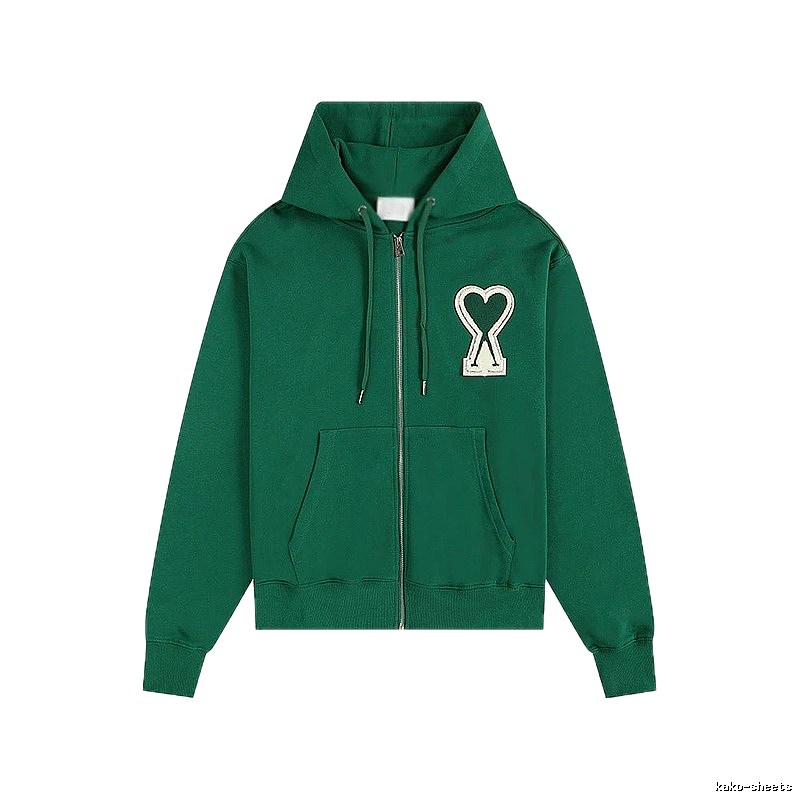 AMI Love Series Green Hoodie