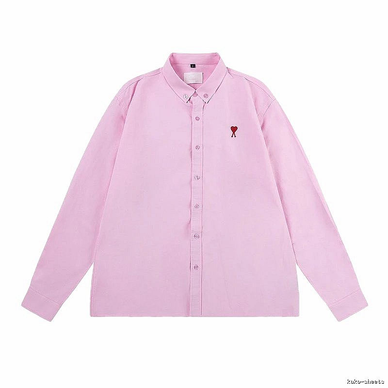 AMI Love Simple Style Pink Shirt