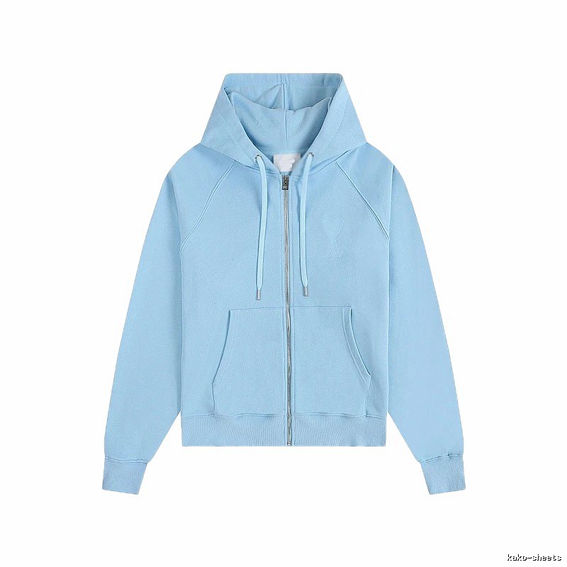 AMI minimalist style light blue sweatshirt