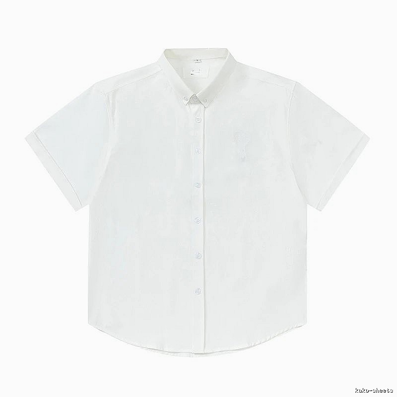 AMI Minimalist Style White Shirt