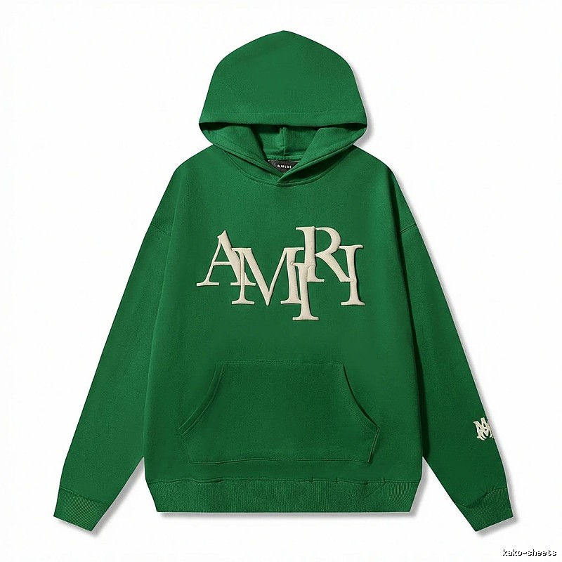 AMIRI Alphabet Style Green Sweatshirt