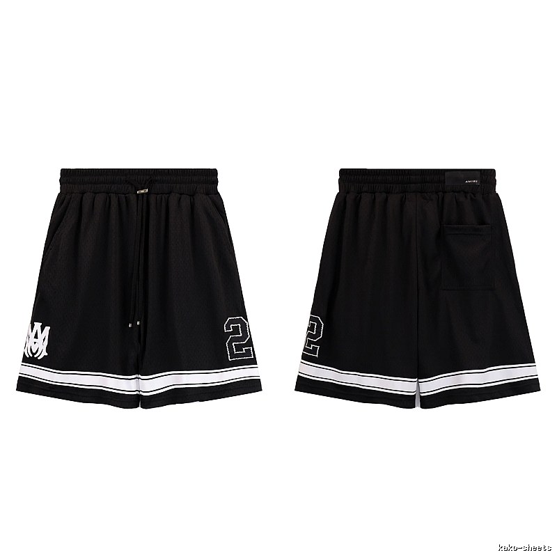 AMIRI American Basketball Style Black Athletic Shorts