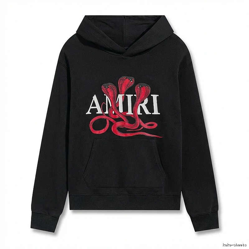 AMIRI black hoodie with snake print