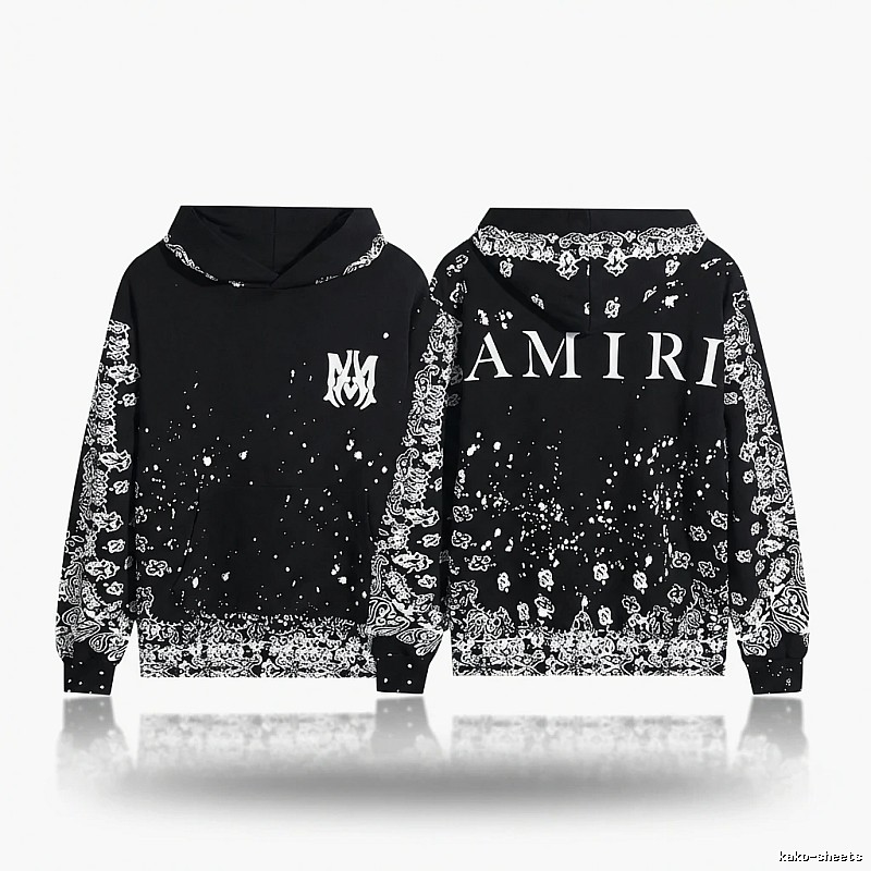 AMIRI Dark Style Cashew Flower Sweatshirt