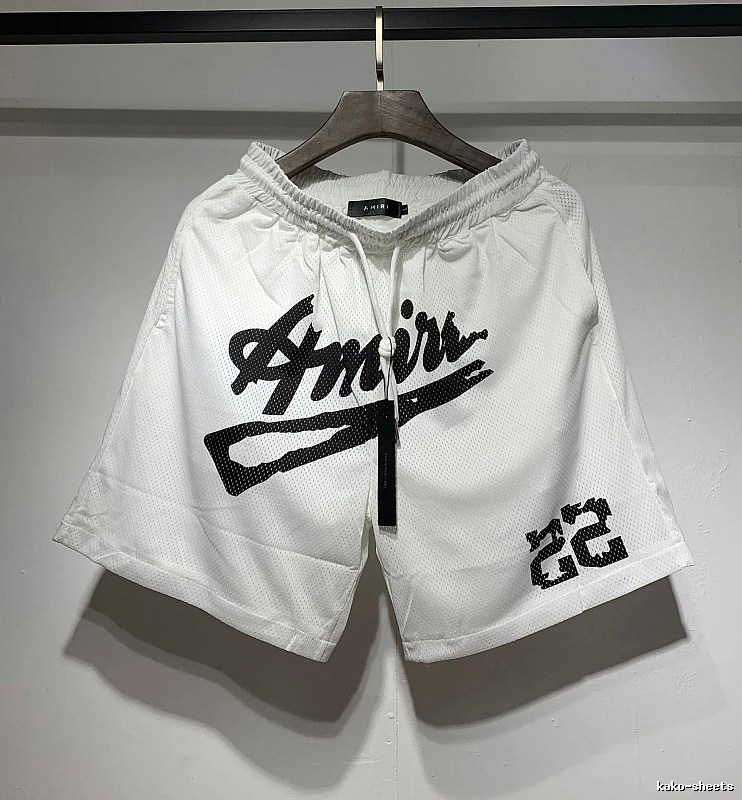 AMIRI Graffiti Street Style White Shorts
