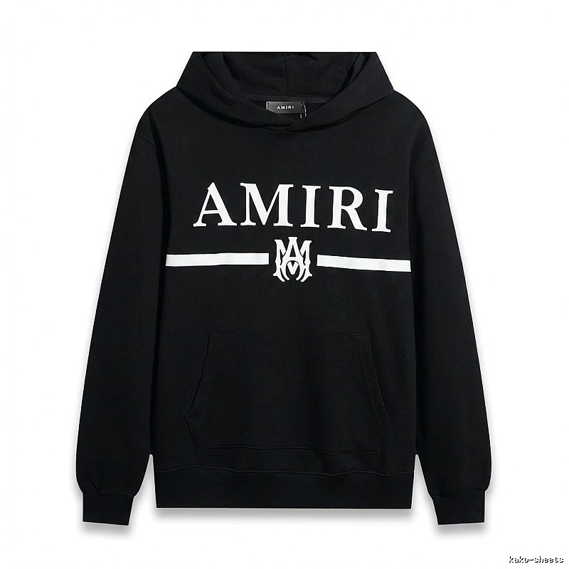 AMIRI Letter Print Black Sweatshirt