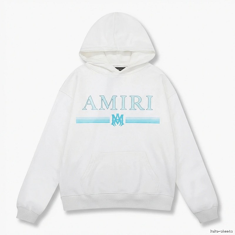 AMIRI letter - printed white hoodie