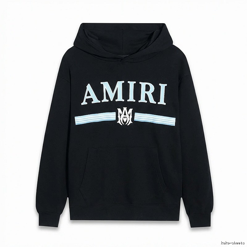 AMIRI letter-printing style black sweatshirt