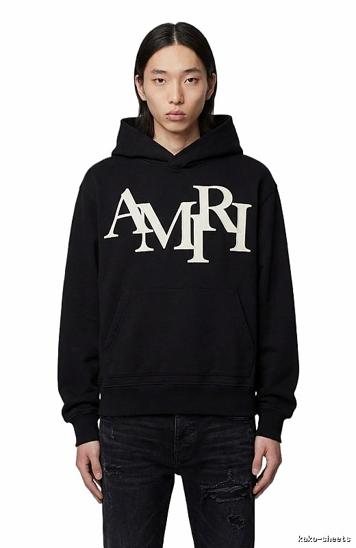 AMIRI letter-style black sweatshirt
