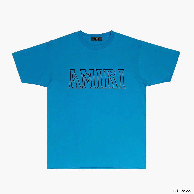 AMIRI minimalist blue T-shirt